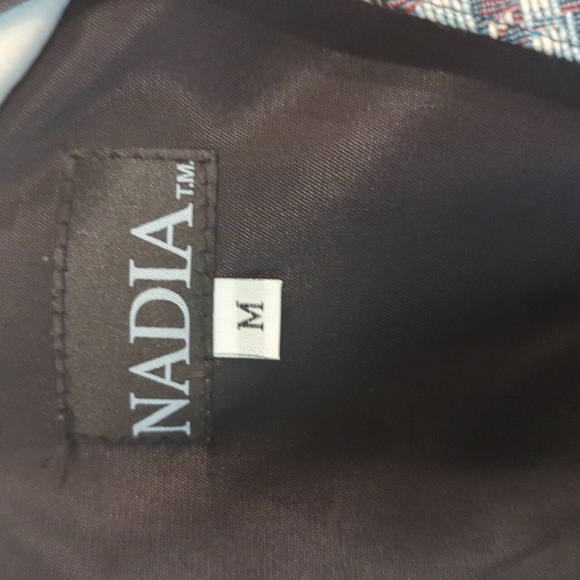 Nadia Dog Vest Vintage Y2K Button Down USA Made Italian Fabric Medium Tapestry - Picture 7 of 10